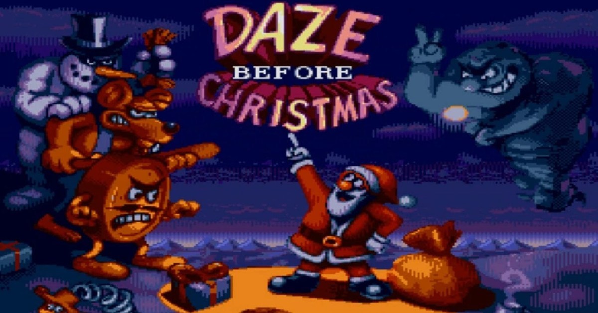 Daze before christmas sega. Daze before Christmas (1994. Новогодние игры сега. Daze before Christmas [Rus] Sega обложка.