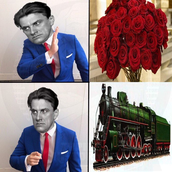 Do you love roses? - Vladimir Mayakovsky, the Rose, Locomotive, Metal, Poems, Mat, Memes