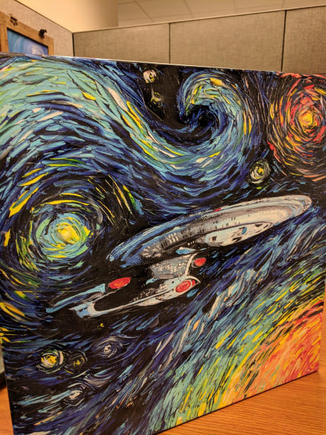 Enterprise - Star trek, , Painting, Starship Enterprise