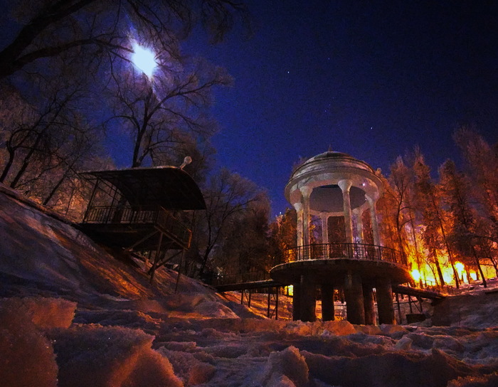 Орион в суперлуние - Моё, Орион, Суперлуние