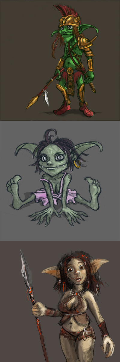 Tapping: Goblins! - My, Sketch, Tyap Lyap, And so it will do, Photoshop, Goblins