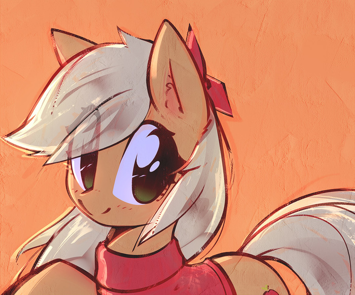 Applejackby by mirroredsea - My Little Pony, Applejack, Mirroredsea