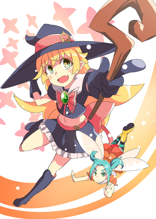 Oddities-sorceresses - Anime art, Anime, Monogatari series, Shinobu oshino, Yotsugi ononoki, Crossover, , Crossover