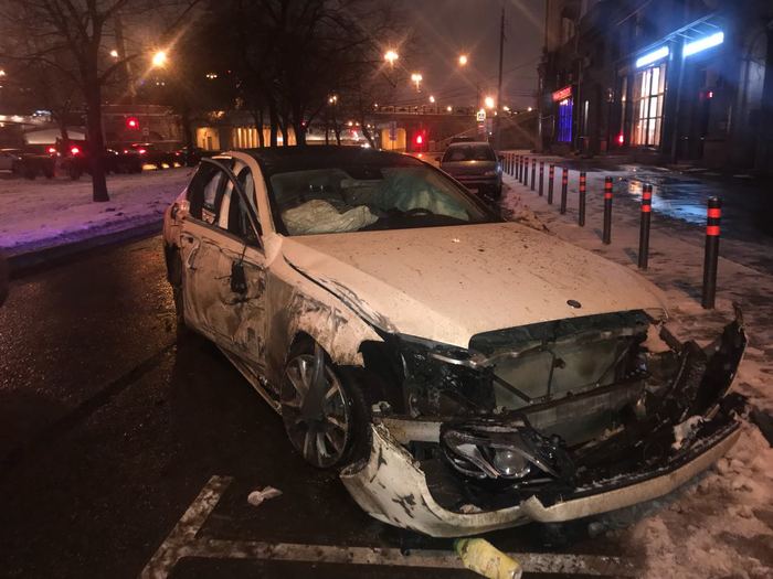 Accident Taras Shevchenko Embankment Moscow 01/05/2017 - My, Road accident, Moscow