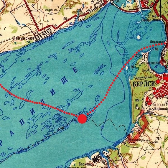 Обское море новосибирск карта