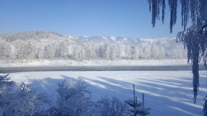 For those who miss the cold and snow. - My, The photo, Mountain Altai, Uimon valley, Snow, Winter, Altai Republic