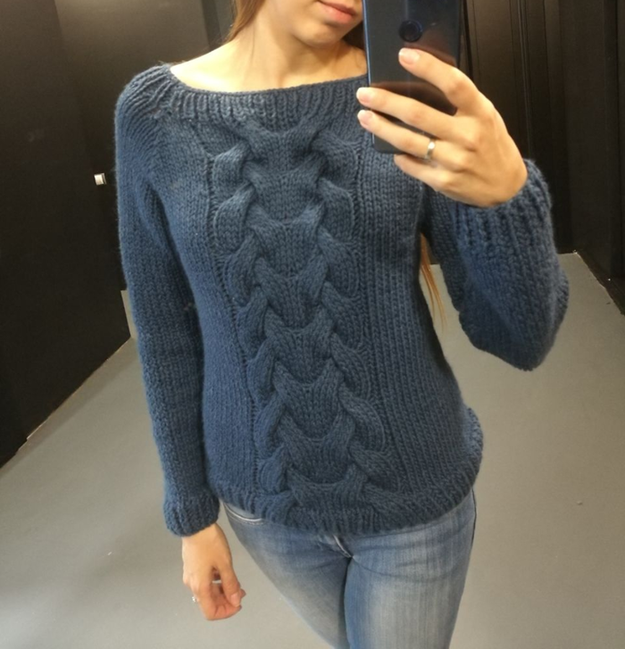 Мой первый пост, мой первый свитер