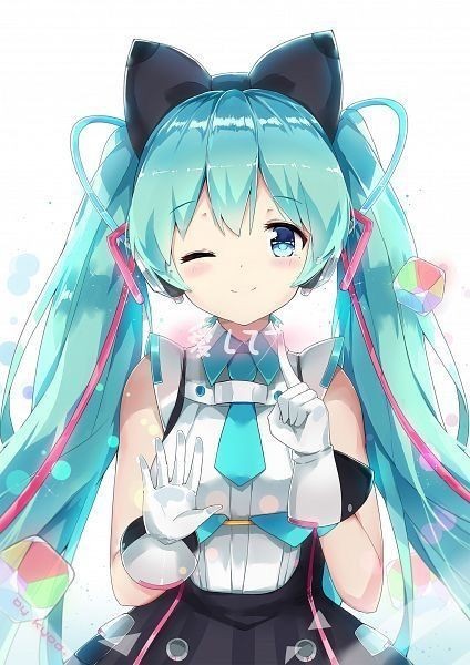 Несколько артов Hatsune Miku часть 6 - Hatsune Miku, Anime Art, Не аниме, Аниме, Ушастые, Няша, Chibi, Длиннопост, Чиби