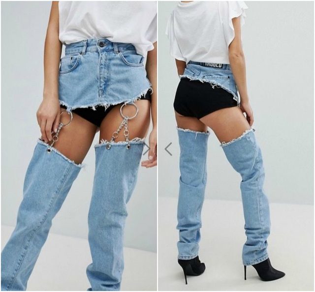 What fashion has come to ... British designers have introduced a new model of jeans! - Interesting, Fashion, Cloth, Longpost