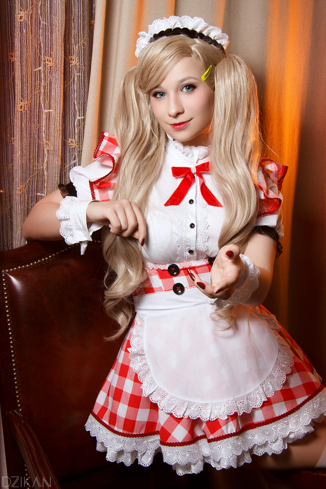 Persona 5 - Takamaki Anne! - Persona 5, Ann Takamaki, Maid DLC, Aishiteraburu, Косплей, Mao Dzikan, Красивая девушка, Няша, Длиннопост