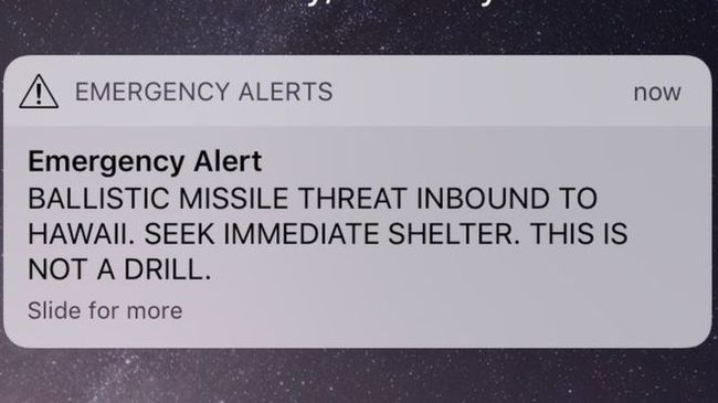 False missile alert in Hawaii - Hawaii, USA, Video, Longpost