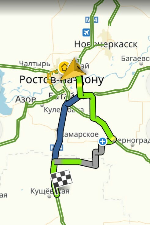 Toll section of the M4 road. - My, Route M4, Toll road, Rostov region, Краснодарский Край, Video