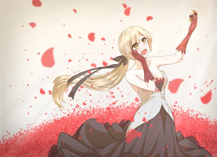 О боже, этот пончик просто великолепен! - Аниме, Anime Art, Monogatari series, Kiss-Shot Acerola-orion Heart-under-blade