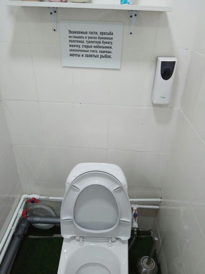 I'll have to look for another toilet... - Toilet, Announcement, Vladivostok, Longpost