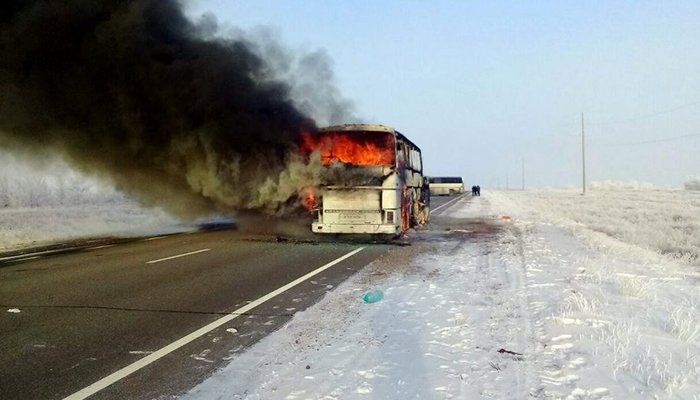 52 Uzbeks went to Russia and burned in Kazakhstan - news, Kazakhstan, Uzbeks, Bus, , Video, Longpost