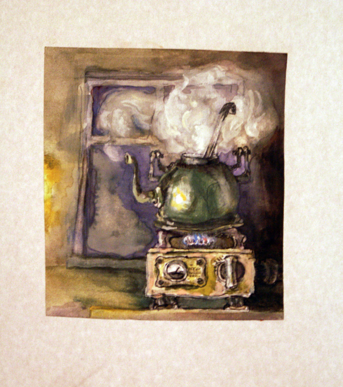 Kettle - My, Images, Watercolor, Kettle