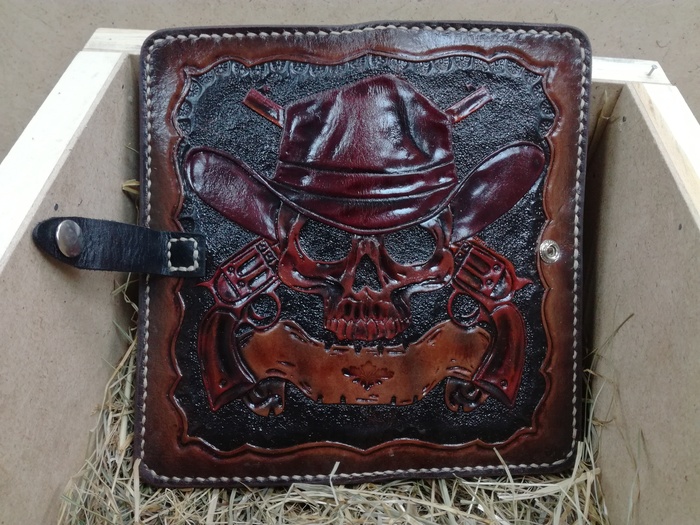 New wallet - My, Leather, Handmade, Longpost, With your own hands, Wallet, Video