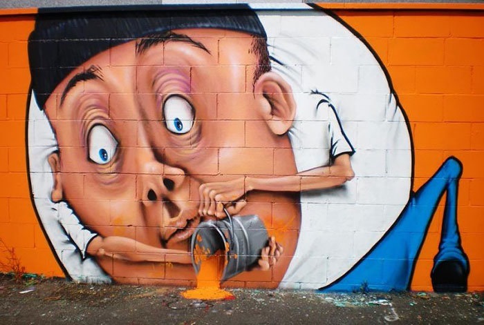 Multifaceted street art. - Street art, Graffiti, Longpost