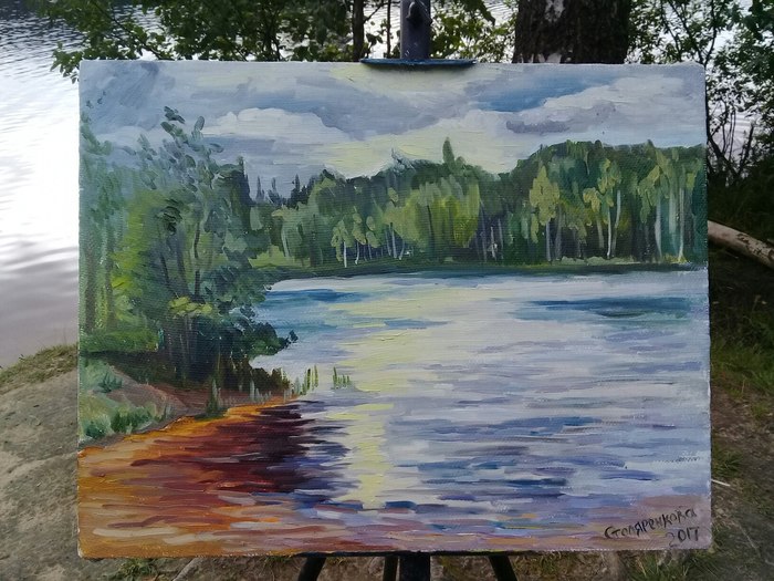 Summer studies - My, Plein air, Painting, Etude, Oil painting