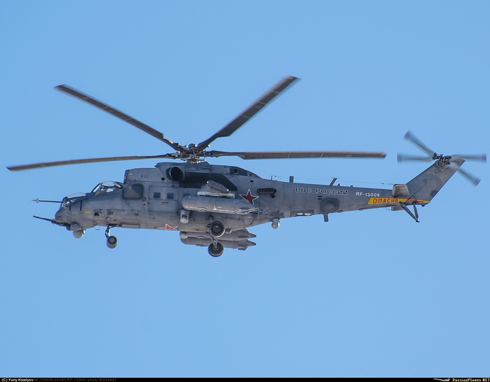 Mi-35, with onboard defense system Vitebsk - Mi-35, Helicopter, Aviation