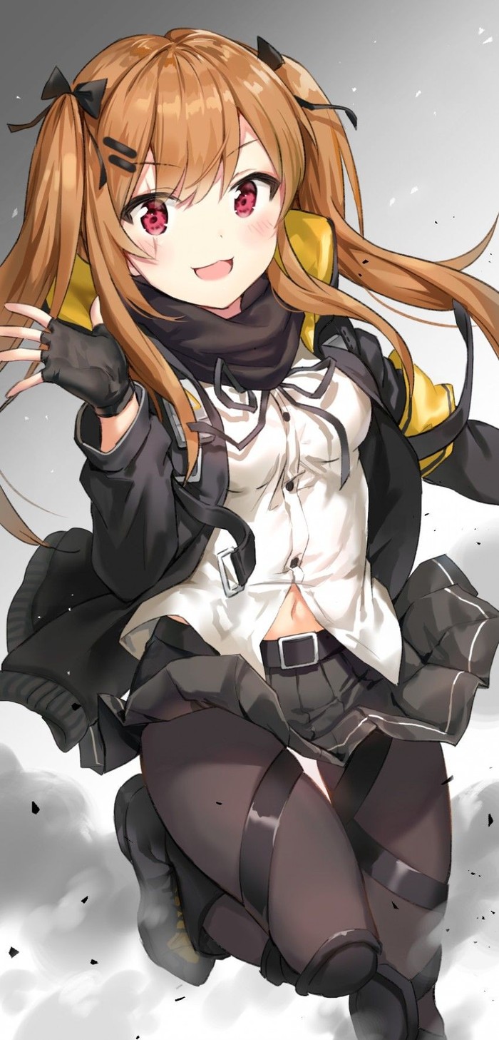 Girls frontline art - Anime Art, Girls Frontline, Ump9, Не аниме, Аниме Игра