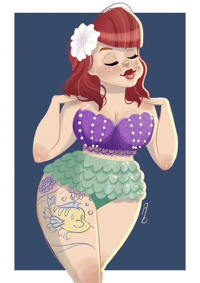 Disney princesses with seductive curves - Disney princesses, Bbw, Charm, Longpost, Fullness, Walt disney company