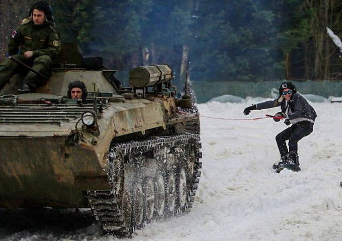 БМПлыжный спорт. Эту страну не победить! - Шутка, Юмор, Позитив, Лыжный спорт, Бмп, Армейский юмор