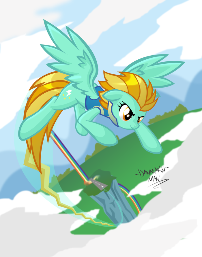 Rising Blue Lightning