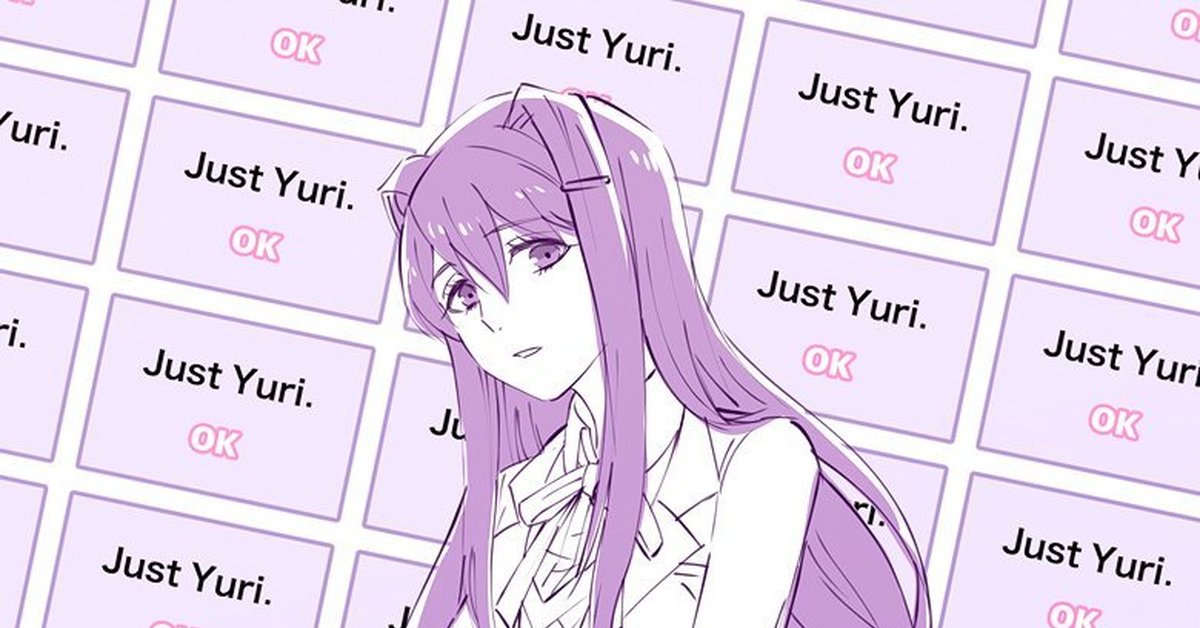 Just Yuri &lt;3, Doki Doki Literature Club, Визуальная новелла, Ani...