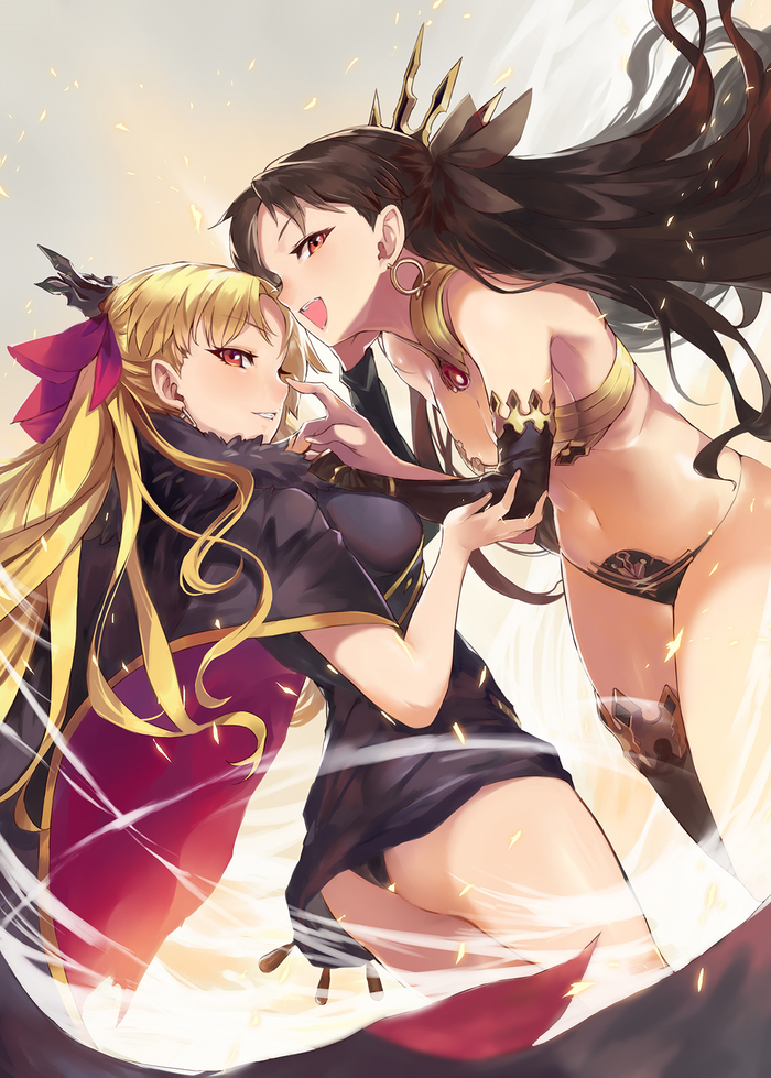 Anime art - Anime Art, Fate Grand Order, Ereshkigal, Ishtar, Аниме