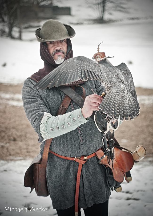 Falconry, 14th century. - Hunting, 14th century, Middle Ages, Costume, Longpost, Czechs