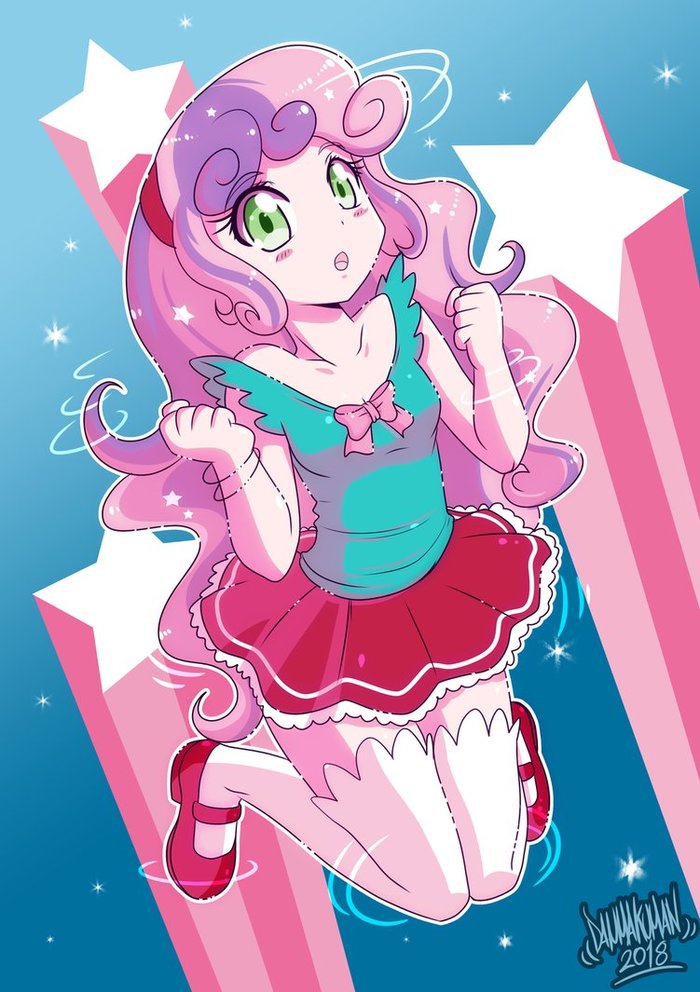 Sweetie Bubblegum - My little pony, Equestria girls, Sweetie belle, Danmakuman