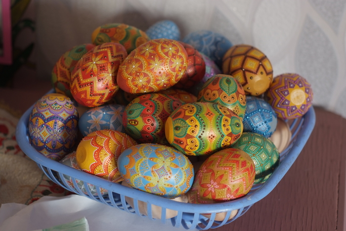 Dot painting. Easter eggs - My, Dot painting, Needlework, Needlework without process, Longpost