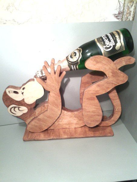 Bottle holder - My, Crafts, With your own hands, Sawing