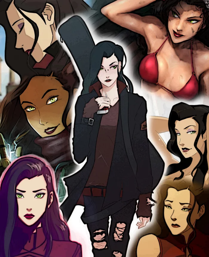 Asami Sato! - Моё, Асами Сато, Аватар: Легенда о Корре, Мультфильмы, Anime Art, Арт, Casual