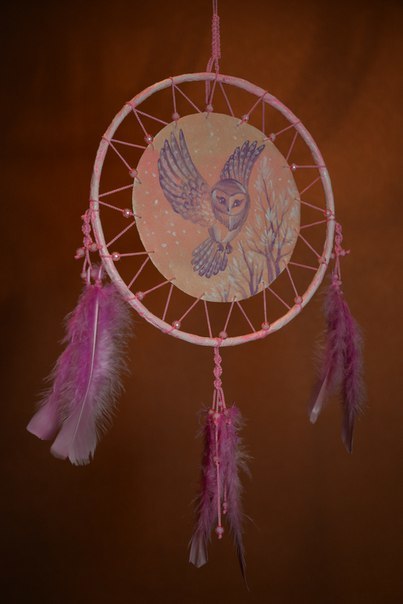 Dreamcatchers White Laika in Chita - My, Owl, Owl, Dreamcatcher, the Rose, Chita, Longpost