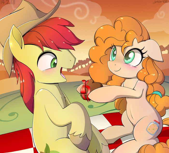 Just For You! My Little Pony, Ponyart, Bright Mac, Pear Butter