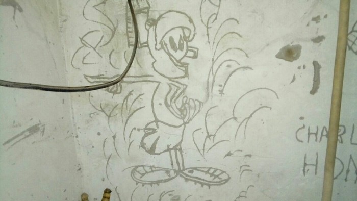 Rock painting or what is hiding in the attics)) - Drawing on the wall, Looney Tunes, Looney tunes, Childhood of the 90s, Nostalgia, Longpost