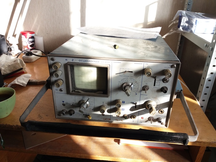 Measuring: oscilloscope C1-65A - My, Oscilloscope, Electronics repair, Samara, Folk Audio Custom, Longpost