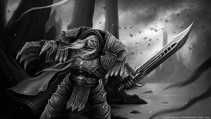 Monochrome - Warhammer 40k, Wh Art, Space Marine, D1sarmon1a, Necromunda