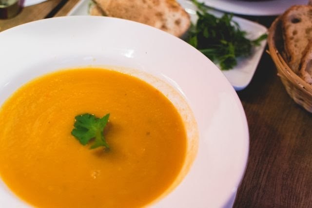 Ginger and carrot cream soup - My, Cooking, Recipe, My, , Yummy