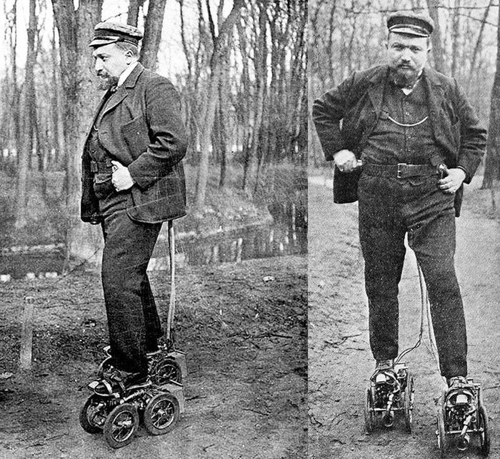 Motor skates M. Constantini. - , 1912, Inventions, The photo