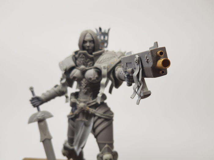 Sister of Battles. - My, Warhammer 40k, Polymer clay, , Wh Art, Polymer clay, Clay, , Лепка, Longpost