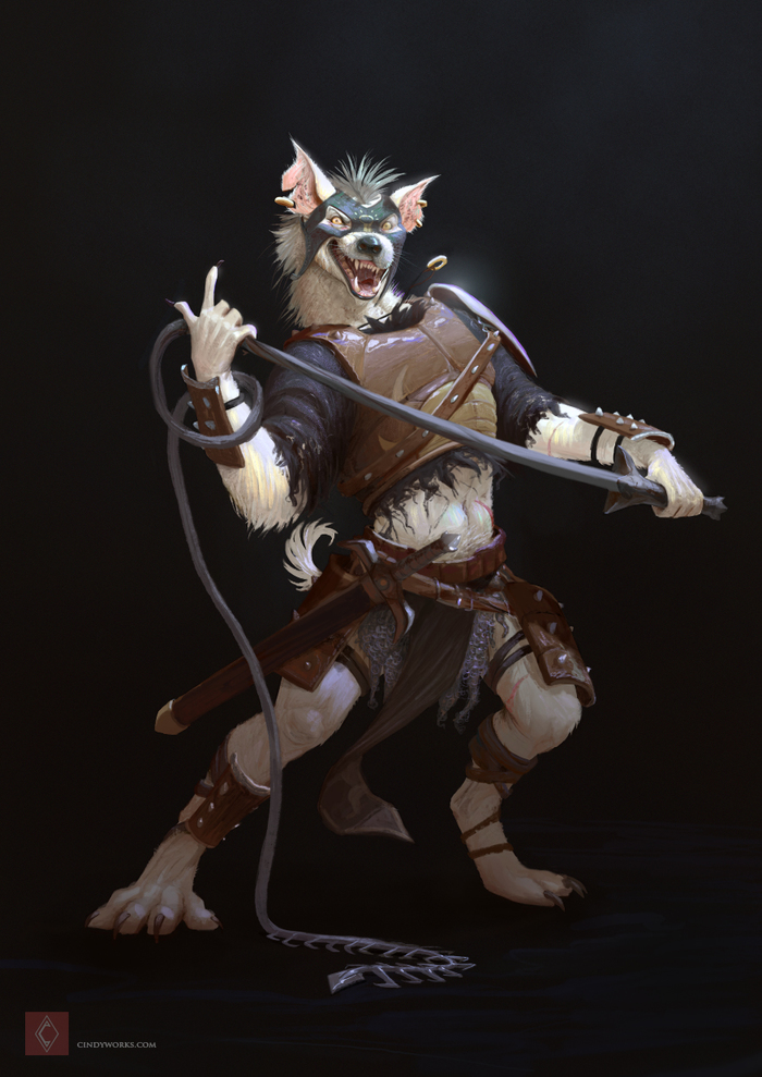 Zaith, the Gnoll - Furry, Art, Amarian, Hyena