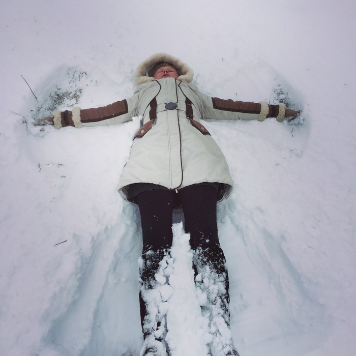 I support the general wave in the Crimea: I congratulate everyone on the first day of spring! Hurray comrades! - My, Winter, Or, Spring, Snow, Snow angel