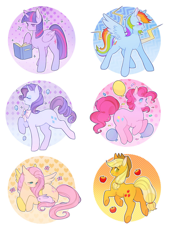 Mane6   bylumioces My Little Pony, Twilight Sparkle, Pinkie Pie, Rainbow Dash, Applejack, Fluttershy, Rarity, Mane 6, Lumioces