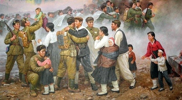 Works by DPRK artists dedicated to the Korean War - Art, North Korea, Drawing, Longpost, Agitation