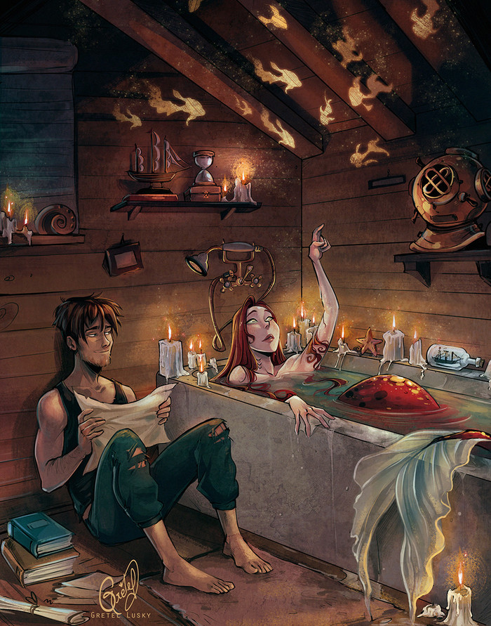 nicely - Mermaid, Gretel Lusky, Art