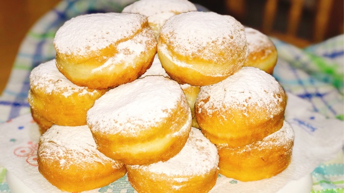 LENTEN DONUTS. AIR LIKE A CLOUD.- How to make Donuts - My, Fast, Donuts, How to make donuts, Food, Recipe, Cooking, Yummy