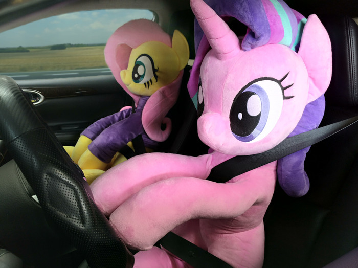 Starlight Glimmer and Fluttershy in the car My Little Pony, Starlight Glimmer, Fluttershy, Nekokevin